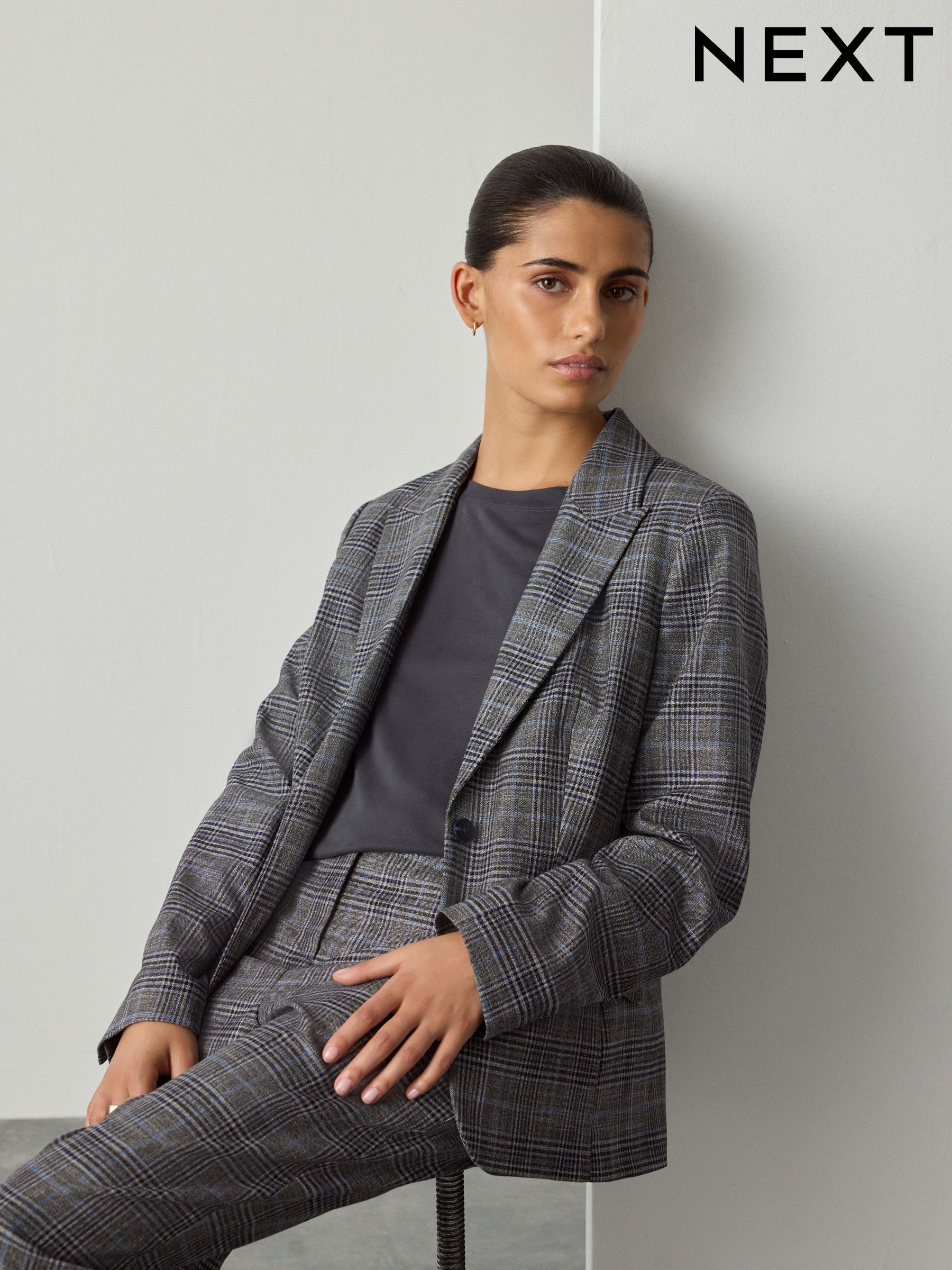 スーツ   Women Suit Jackets K20K208080P68 Grey Women's Relaxed Suiting Blazer | Women's Coats & Jackets