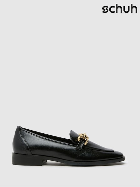 Schuh Lonnie Chain Black Loafers (F29127) | 2,283 UAH