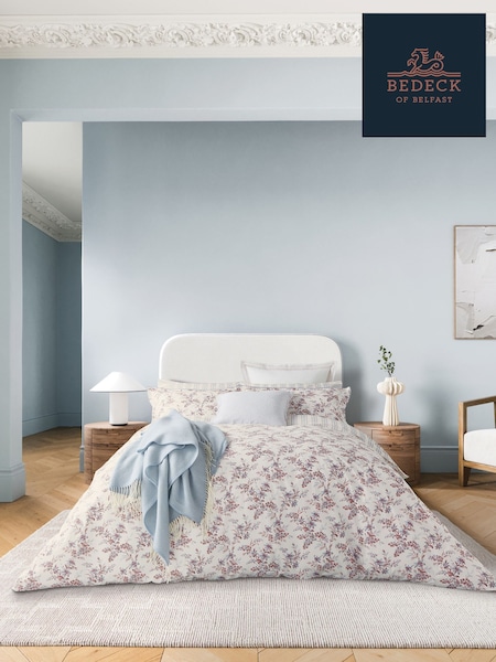 Bedeck of Belfast Pink Soft Blue Rosanna Throw (F29314) | €257
