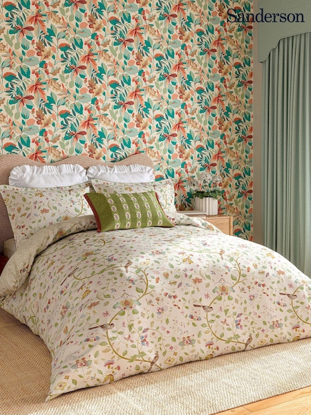 Sanderson Olive Mulberry Arils Garden Duvet Cover and Pillowcase Set (F29315) | €116 - €198
