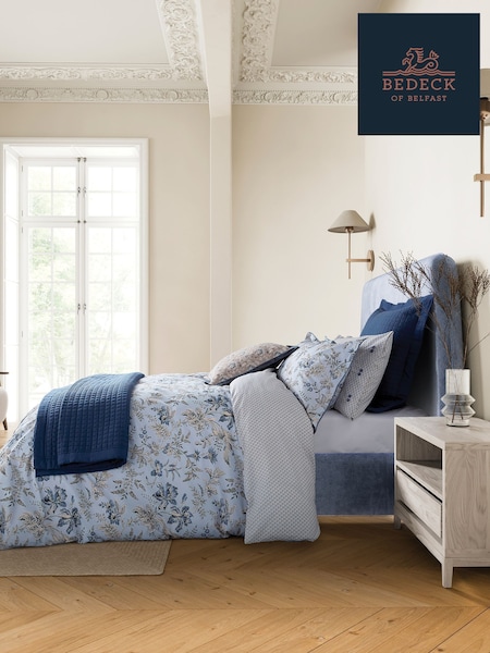 Bedeck of Belfast Powder Blue Linen Lorelei Pillowcase Pair (F29353) | €36