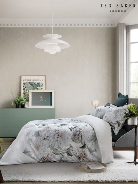 Ted Baker White Clove Floral Duvet Cover and Pillowcase Set (F29389) | $210 - $262