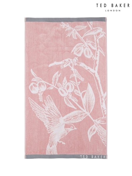 Ted Baker Pink Botanical Birds 100% Cotton Towel (F29614) | €28 - €86
