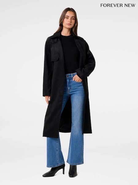 Forever New Cass Vegan Suede Trench Coat (F29669) | € 180