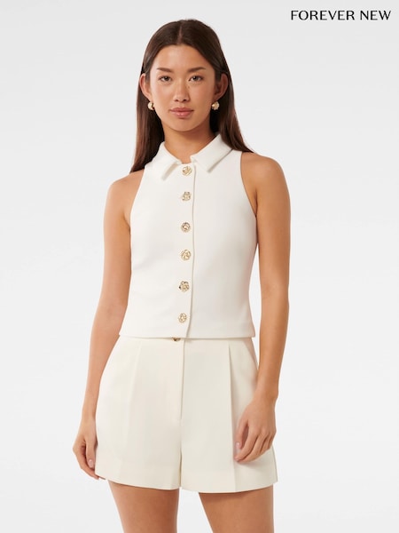 Forever New Tilly Crepe Halter Neck Top (F29677) | €65