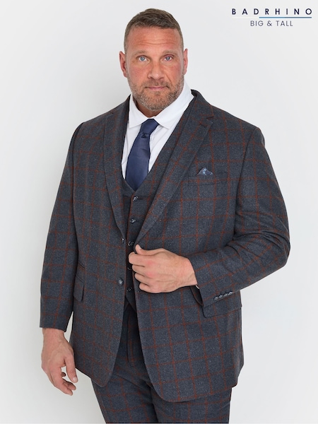 BadRhino Big & Tall Checked Suit Jacket (F29684) | €189