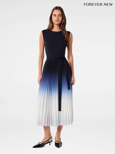 Forever New Ombre Pleated Midi Dress (F29686) | €159