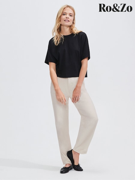 Ro&Zo White Straight Jeans (F29687) | €105