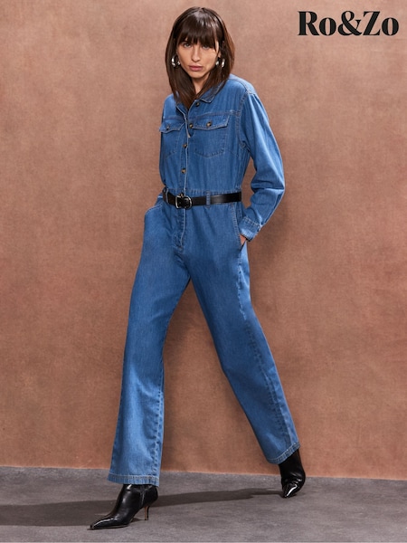 Ro&Zo 100% Cotton Denim Jumpsuit (F29698) | 183 €