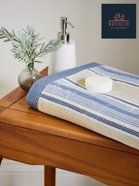 Bedeck of Belfast Powder Blue Linen Lorelei 100% Cotton Towel (F29729) | €20 - €59