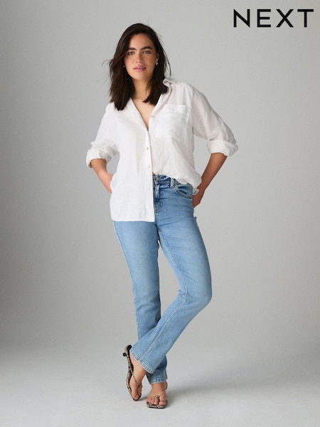 Mid Blue Hourglass Super Soft Slim Jeans (F29812) | €34.50