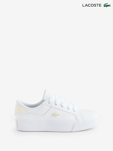 Lacoste Ziane Platform White Trainers (F29850) | €114