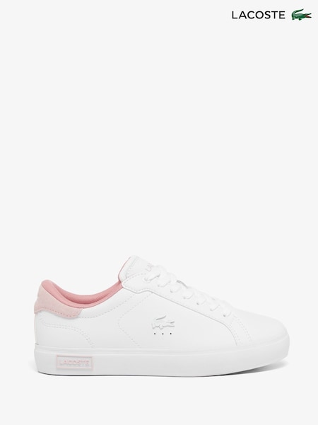 Lacoste White Powercourt Trainers (F29864) | € 140