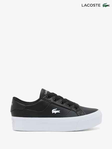 Lacoste Black Ziane Platform Trainers (F29872) | €127