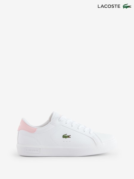 Lacoste Powercourt White Trainers (F29877) | €69