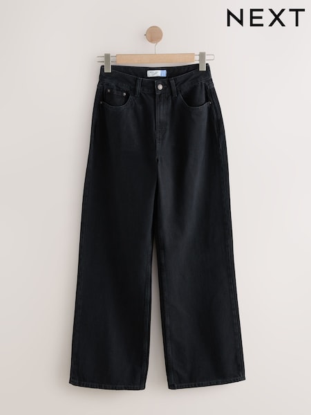Black Hourglass Wide Leg Jeans (F29917) | 1,025 UAH