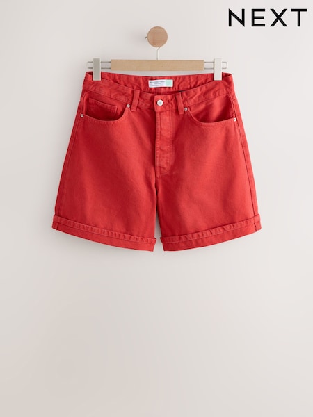Rot - Hourglass Relaxed Turn up Denim 100% Cotton Shorts (F29992) | 36 €
