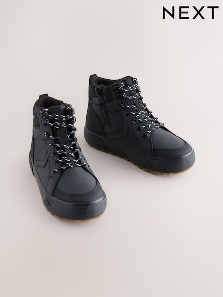 Noir - Bottes hautes à doublure chaude (F30001) | € 31 - € 35