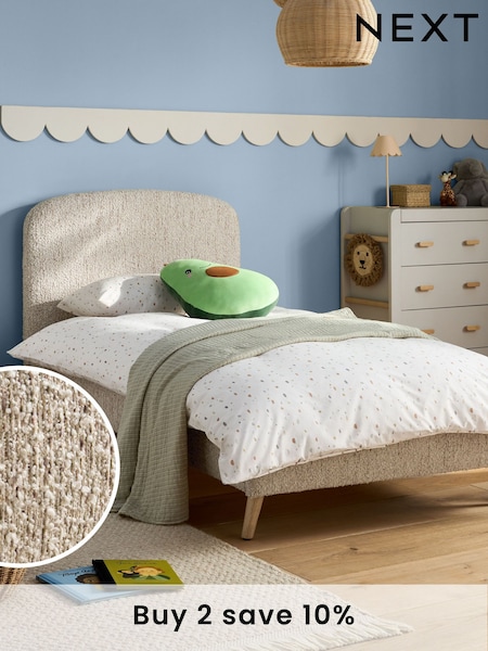 Tweedy Boucle Light Natural Kids Matson Standard Upholstered Bed (F30091) | €400