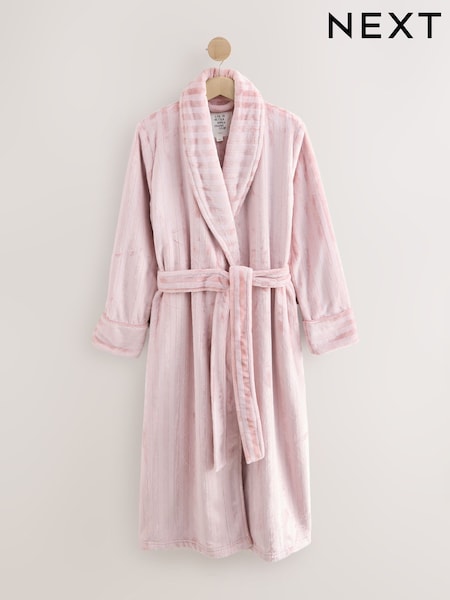 Pink Supersoft Tonal Stripe Dressing Gown (F30180) | €37