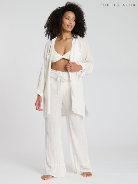South Beach White Beach Trousers (F30238) | €55
