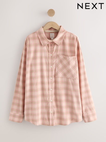 Pink Check 100% Cotton Shacket (F30263) | €48