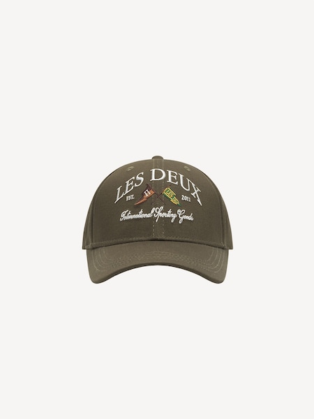 Les Deux Green Ivy League Baseball Cap (F30281) | AED291