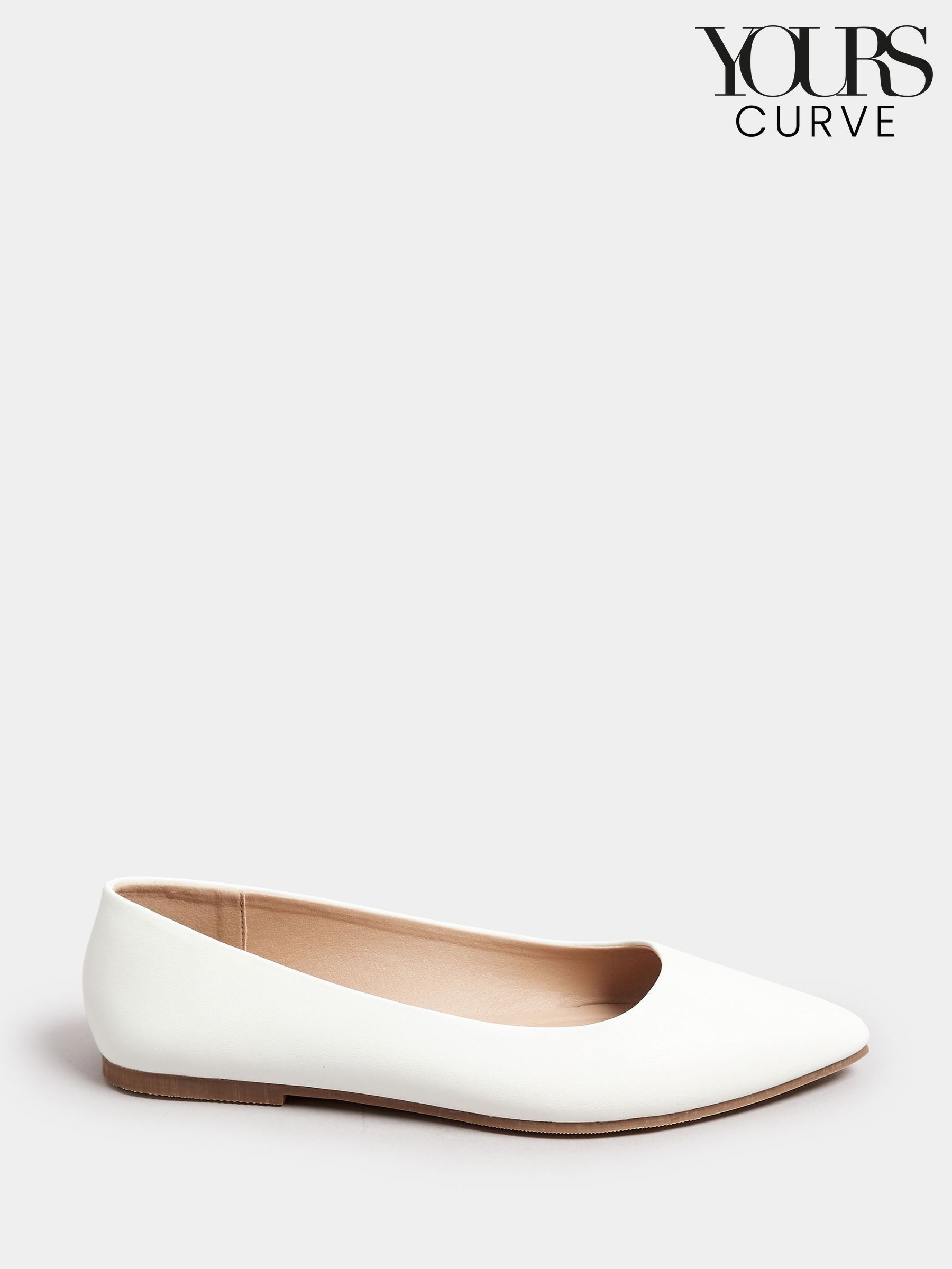 white ballerina flats