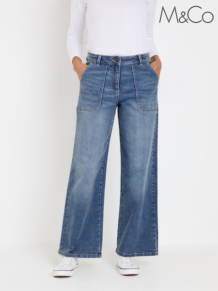 M&Co Carpenter Wide Leg Jeans (F30359) | 61 €