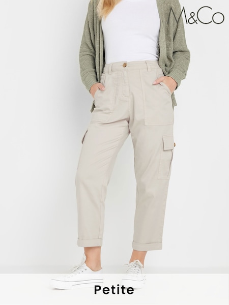M&Co Natural Petite Cargo Trousers (F30367) | €50