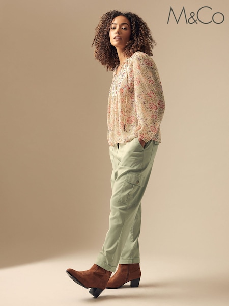 Verde - M&Co Cargo Trousers (F30419) | 55 €