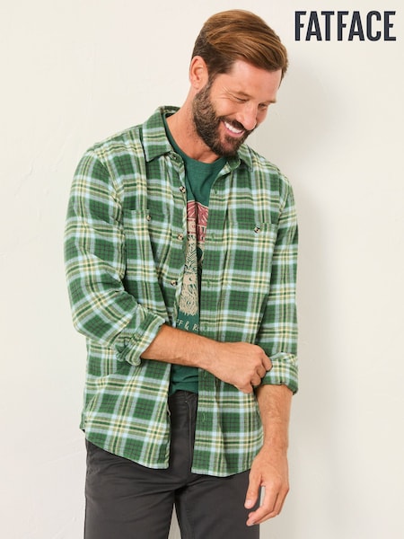 FatFace Long Sleeve Check Shirt (F30427) | ‏245 ر.ق.