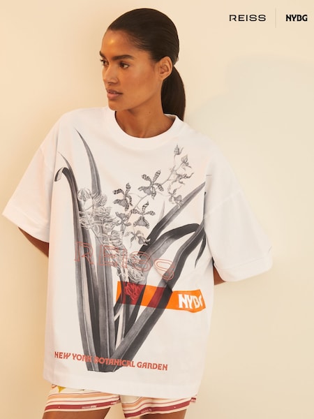 Norsunluu - Reiss Spencer Reiss | NYBG Kukallinen Ylisuuri T-paita (F30547) | €107