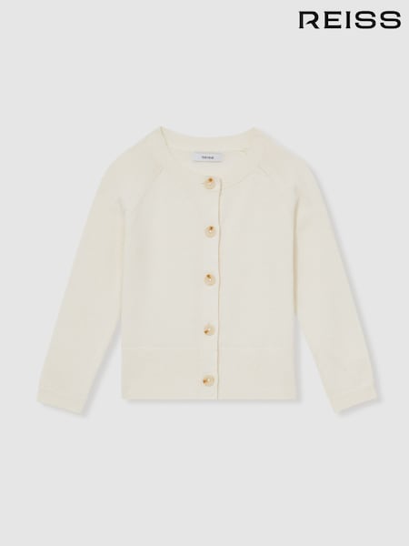 Reiss Ottie Cotton Crew-Neck Cardigan (F30553) | 55 €