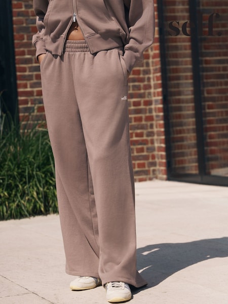 Nerzbraun - Wide Leg Joggers (F30573) | 38 €