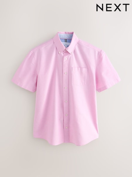 Pink Short Sleeve Oxford Shirt (F30660) | AED105