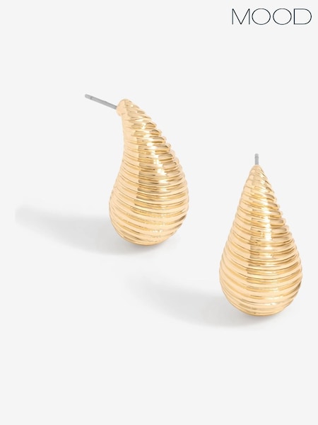 Mood Ridged Dome Hoop Earrings (F30735) | €19