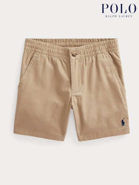 Khaki - Polo Ralph Lauren Boys Prepster Flex Abrasion Twill Chino Shorts (F30825) | 115 €