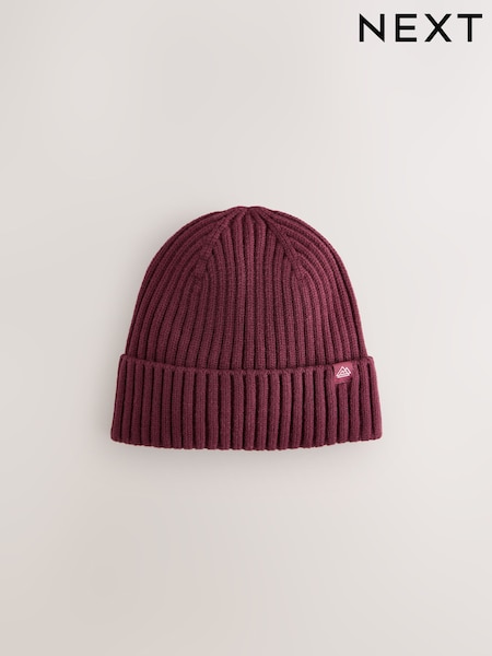 Burgundy Red Knitted Beanie Hat (1-16yrs) (F31110) | € 6 - € 7