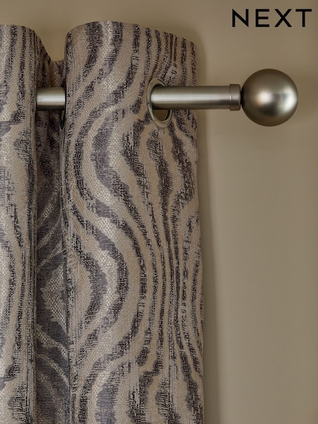 Animal Swirl Jacquard Eyelet Lined Curtains (F31119) | 104 € - 219 €