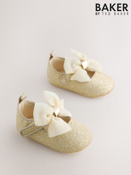 Baker by Ted Baker Baby Girls Padders Shoes With Bow (F31142) | €25