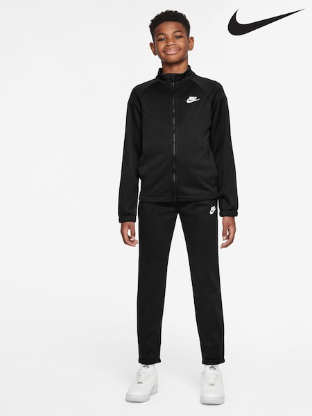 Nike Black Dri-Fit Poly Zip Through Tracksuit (F31176) | AZN 125