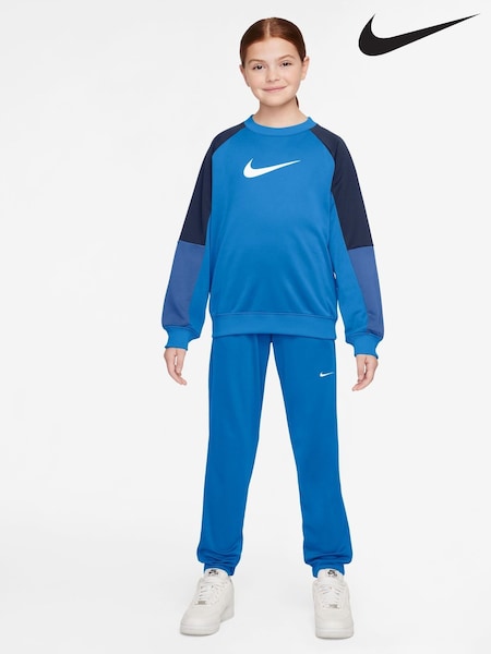 Nike Photo Blue Dri-FIT Poly Crew Tracksuit (F31181) | €69