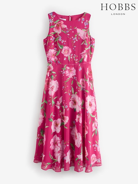 Hobbs Pink Petite Carly Dress (F31344) | €216