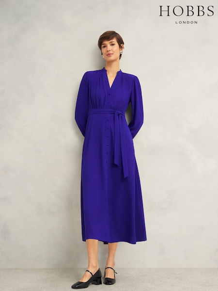 Hobbs Blue Peony Dress (F31346) | €203
