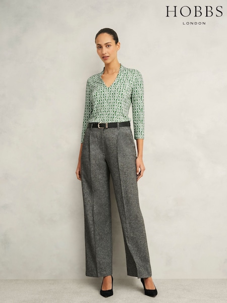 Hobbs Green Aimee Printed Top (F31359) | ₪226