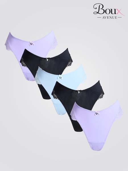 Boux Avenue Multicoloured Stella Microfibre Thongs 5 Pack (F31416) | €40