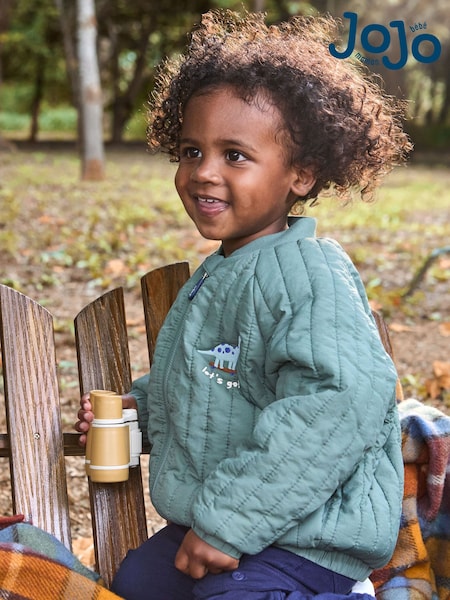 JoJo Maman Bébé Green Bomber Jacket (F31496) | AED218 - AED242