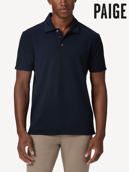 Paige Blue Deep Anchor Demille Polo Shirt (F31508) | 283 €