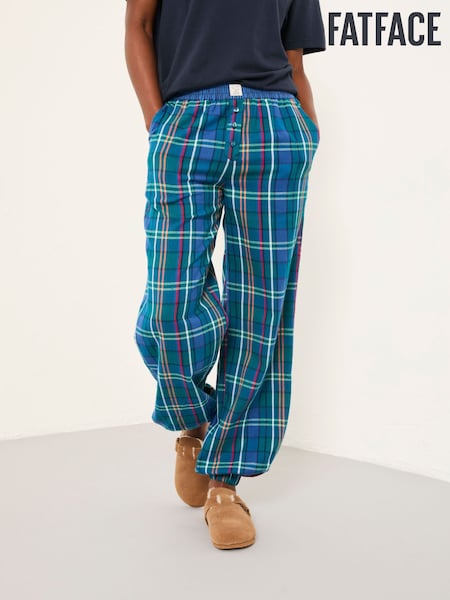 FatFace Rae Blue Check Boyfriend Pyjama Bottoms (F31533) | €45.50
